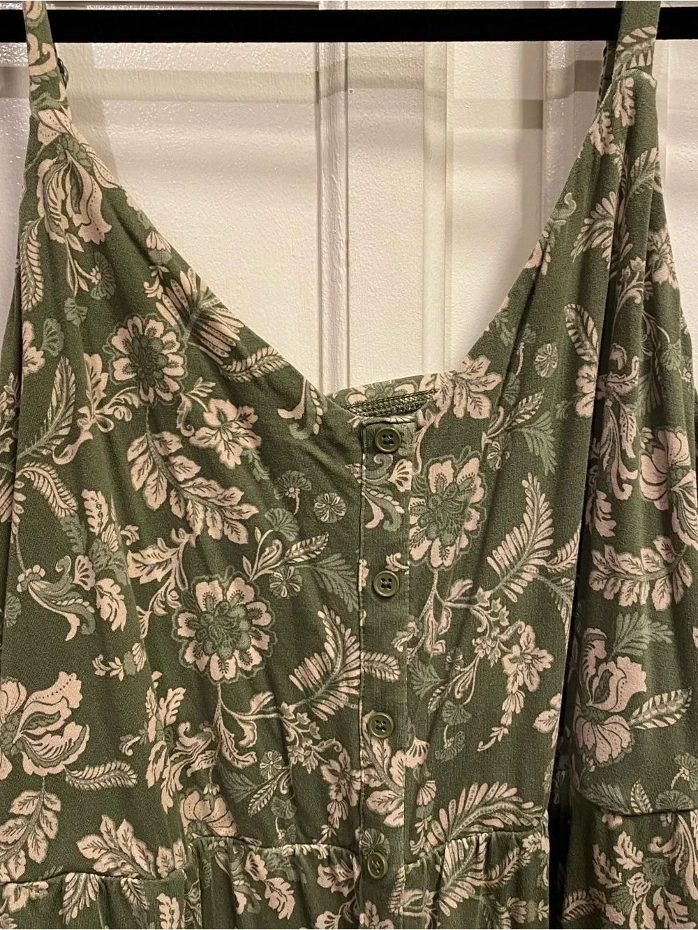 torrid olive & Cream floral Knit maxi dress